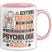 Psychologe Geschenk Tasse Lustiger Spruch Erheben Sie Sich Der Psychologe Betritt den Raum Rosa Trendation