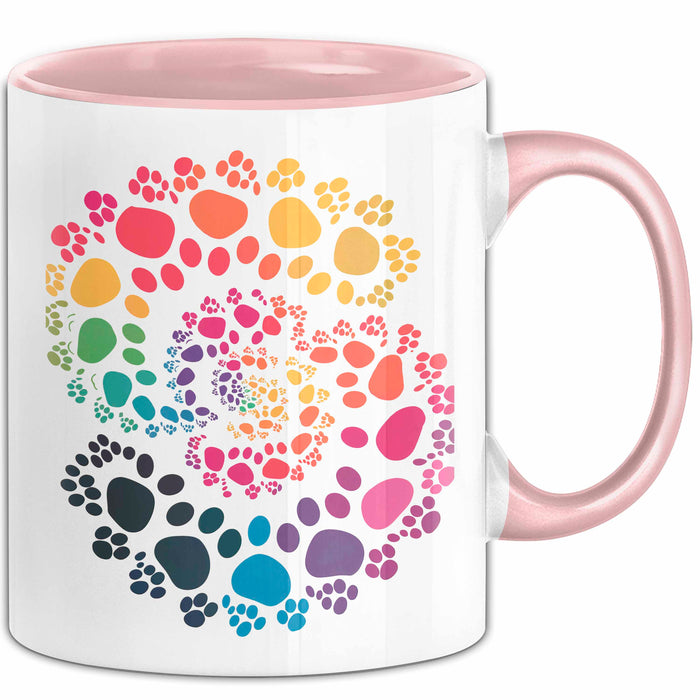 Hund Tierliebhaber Tasse Geschenk Lustige Geschenkidee Spruch Rosa Trendation