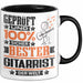 Gitarrist Geschenk Lustiger Spruch für Gitarrist Geschenkidee Bester Gitarrist Der Welt Schwarz Trendation