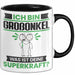 Großonkel Tasse Geschenk für Großonkel Geburtstag Lustiger Spruch Kaffee-Becher Was Ist Deine Superkraft Schwarz Trendation