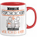 Psychologin Tasse Geschenk Ich Bin Psychologin Warum Weil Ich Es Kann Geschenkidee Geburtstag Rot Trendation
