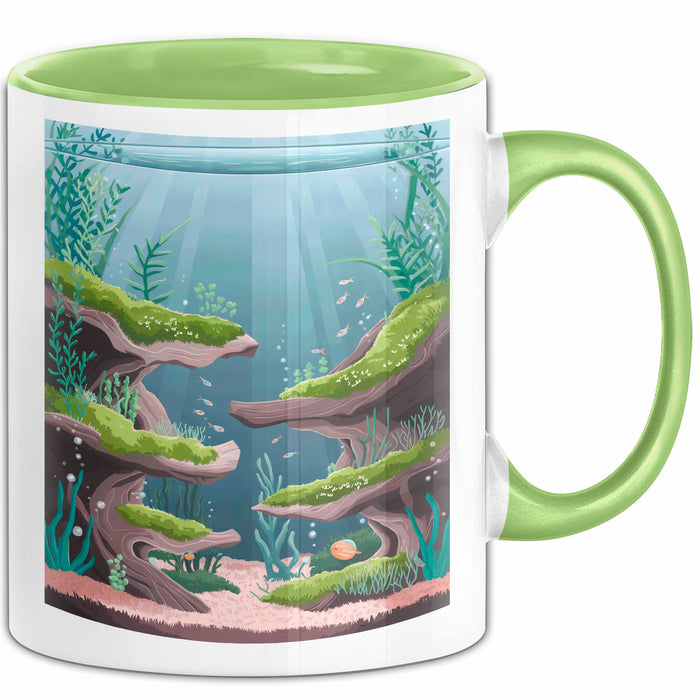 Aquascaper Tasse Geschenk Lustige Geschenkidee Spruch Für Aquatische Designer Grün Trendation