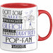 Pop-Fan Geschenk Becher Tasse Gott Schuf Alle Menschen Gleich Nur Die Besten Durfeten Pop-Fan Werden Geschenkidee Lustig Rot Trendation