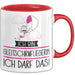 Geschenk für Gleitschirmfliegerin Tasse Lustige Geschenkidee Geburtstag Ich Bin Gleitschirmfliegerin Ich Darf Das Rot Trendation