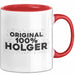 Holger Tasse Original 100% Holger Geschenk Rot Trendation