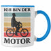 Trendation - Fahrradfahrer Geschenk Tasse mit Spruch Rennrad Mountainbike Geschenkidee Radfahrer Lustig Blau Trendation