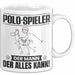 Polo-Spieler Tasse Geschenk für Polo-Spieler Der Mann Der Alles Kann Geschenkidee zum Geburtstag Weiß Trendation