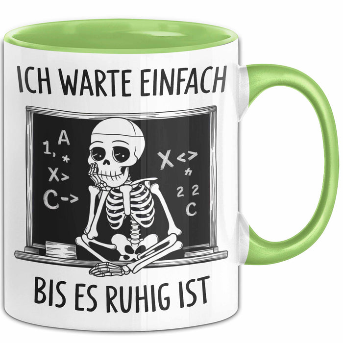Grundschullehrer Tasse Geschenk Warte Bis Es Ruhig Ist Grün Trendation