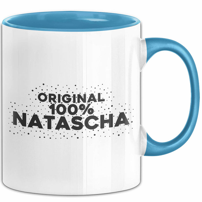 Natascha Tasse Original 100% Natascha Geschenk Blau Trendation