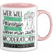 Moderatorin Tasse Geschenk Spruch Wer Will Schon Prinzessin Sein Wenn Man Auch Moderatorin Sein Kann Rosa Trendation