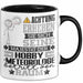 Hobbymeteorologe Geschenk Tasse Lustiger Spruch Erheben Sie Sich Der Hobbymeteorologe Betritt den Raum Schwarz Trendation