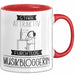 Musikbloggerin Tasse Geschenk Becher Stark Attraktiv Furchtlos Musikbloggerin Lustige Geschenkidee Rot Trendation