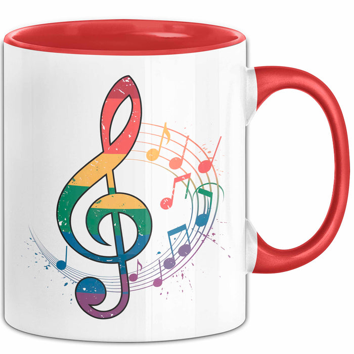 Musikliebhaber Musiker Tasse Geschenk Lustige Geschenkidee Spruch Rot Trendation