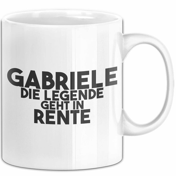 Gabriele Tasse Gabriele – Die Legende Geht In Rente Geschenk