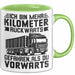Lkw-Fahrer Tasse Geschenk Lastenfahrer Ich Bin Schon Mehr Kilometer Rückwärts Gefahren Als Vorwärts Grün Trendation