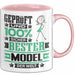 Model Geschenk Lustiger Spruch für Model Geschenkidee Bester Model Der Welt Rosa Trendation