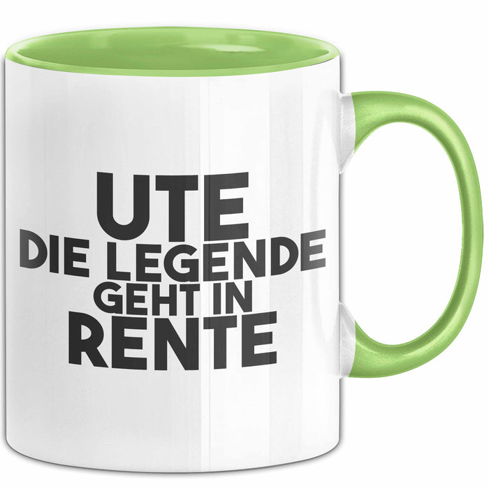 Ute Tasse Ute – Die Legende Geht In Rente Geschenk