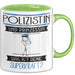 Polizistin Und Prinzessin Tasse Geschenk Für Eine Polizistin Geburtstag Was Ist Deine Superkraft Grün Trendation
