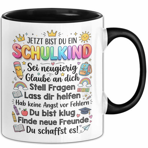 Einschulung Tasse Geschenk Jetzt Bist Du Ein Schulkind Geschenkidee Geburtstag Schulkind Trendation