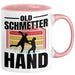 Handball Geschenk Tasse Geschenkidee Handball-Spieler Handballspielerin Mädchen Jungs Kaffee-Becher Old Schmetterhand Rosa Trendation