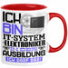 IT-Systemelektroniker Ausbildung Tasse Geschenk Ich Bin IT-Systemelektroniker In Der Ausbildung Ich Darf Das Geschenkidee Spruch Rot Trendation