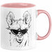 Llama Alpaka Tasse Geschenk Lama Geschenkidee für Lama-Fans Rosa Trendation