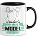 Model Geschenk Tasse So Gut Kann Nur Ein Model Aussehen Geschenkidee Kaffee-Becher Schwarz Trendation