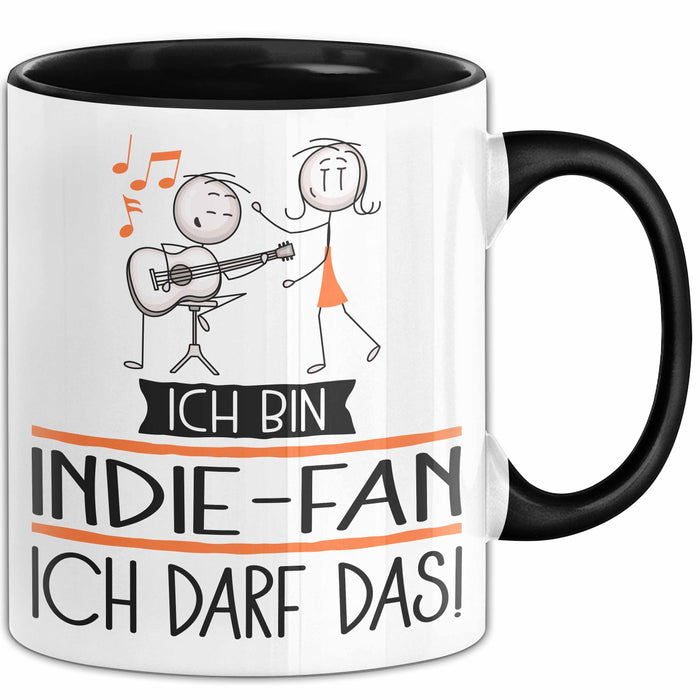 Geschenk für Indie-Fan Tasse Lustige Geschenkidee Geburtstag Ich Bin Indie-Fan Ich Darf Das Trendation