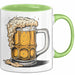 Bier Liebhaber Tasse Geschenkidee für Craft Bier Fan Grün Trendation