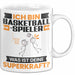 Basketballspieler Tasse Geschenk für Basketballspieler Geburtstag Lustiger Spruch Kaffee-Becher Was Ist Deine Superkraft Weiß Trendation