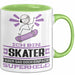 Skater Geschenk Tasse Ich Bin Skater Aber Sag Doch Einfach Superheld Lustige Geschenkdiee für Skater Kaffee-Becher Grün Trendation