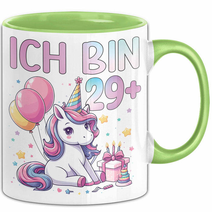 30. Geburtstag Frauen Geschenkidee 30Er Freundin Geschenk Ich Bin 29+ Grün Trendation