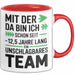 Romantische Pärchen Tasse Geschenk Team seit 12,5 Jahren Geschenkidee Lustig Rot Trendation