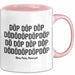 Rave House Musik Festival Party Tasse Geschenk Lustige Geschenkidee Spruch Rosa Trendation