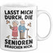 Krankenschwester Pflege Betreuung Tasse Geschenk Lustige Geschenkidee Spruch Lasst Mich Durch Die Senioren Brauchen Mich Weiß Trendation