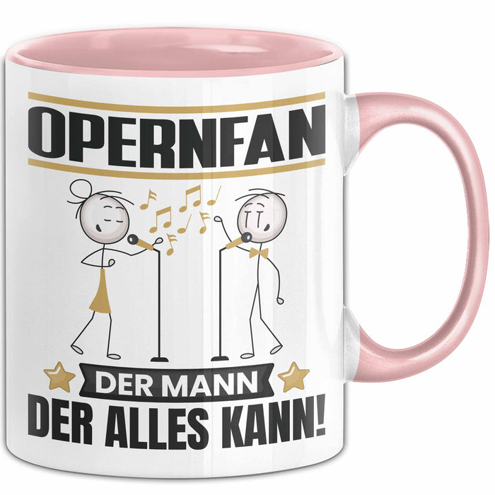 Opernfan Tasse Geschenk für Opernfan Der Mann Der Alles Kann Geschenkidee zum Geburtstag Rosa Trendation