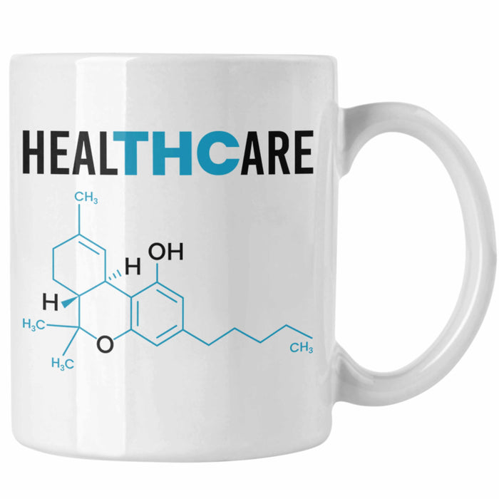 THC Tasse "THC - Healthcare" Cannabis-Liebhaber