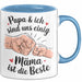 Mama Muttertag Tasse Becher Geschenk Lustige Geschenkidee Spruch Papa Und Ich Sind Uns Einig Mama Ist Die Beste Blau Trendation