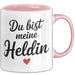 Motivierend Inspirierend Tasse Geschenk Lustige Geschenkidee Spruch Du Bist Meine Heldin Rosa Trendation
