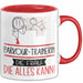Parkour-Trainerin Geschenk Tasse Becher Die Frau Die Allen Kann Geschenkidee für eine Parkour-Trainerin Lustig Rot Trendation