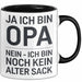 Opa Tasse Geschenk Ja Ich Bin Opa Aber Kein Alter Mann Geschenkidee Vatertag Schwarz Trendation