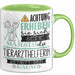 Tierarzthelferin Tasse Geschenk Lustiger Spruch Bitte Erheben Sie Sich Seine Majestät Die Tierarzthelferin Betritt Den Raum Grün Trendation