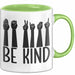 Be Kind Tasse Geschenk Sozialarbeiter Soziale Arbeit Tassen Geschenkidee Grün Trendation