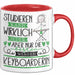 Keyboarderin Tasse Lustiges Geschenk Studieren Kann Wirklich Jeder Nur Die Besten Werden Keyboarderin Rot Trendation