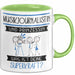 Musikjournalistin Und Prinzessin Tasse Geschenk Für Eine Musikjournalistin Geburtstag Was Ist Deine Superkraft Grün Trendation
