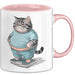 Katzen Tierliebhaber Tasse Geschenk Lustige Geschenkidee Spruch Rosa Trendation