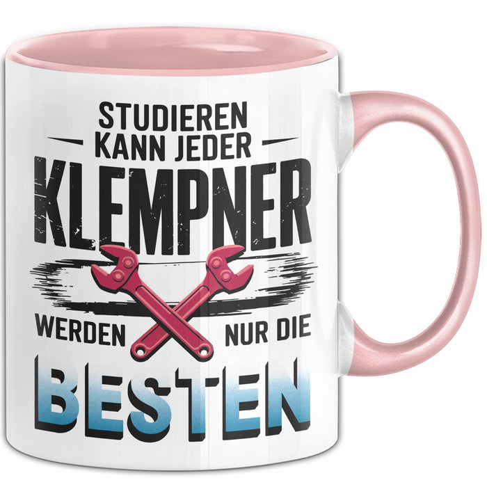 Klempner Tasse Geschenk Besten Werden Klempner Geschenkidee Rosa Trendation