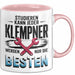 Klempner Tasse Geschenk Besten Werden Klempner Geschenkidee Rosa Trendation