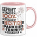 Parkour-Trainer Geschenk Lustiger Spruch für Parkour-Trainer Geschenkidee Bester Parkour-Trainer Der Welt Rosa Trendation