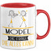 Model Geschenk Tasse Becher Die Frau Die Allen Kann Geschenkidee für eine Model Lustig Rot Trendation